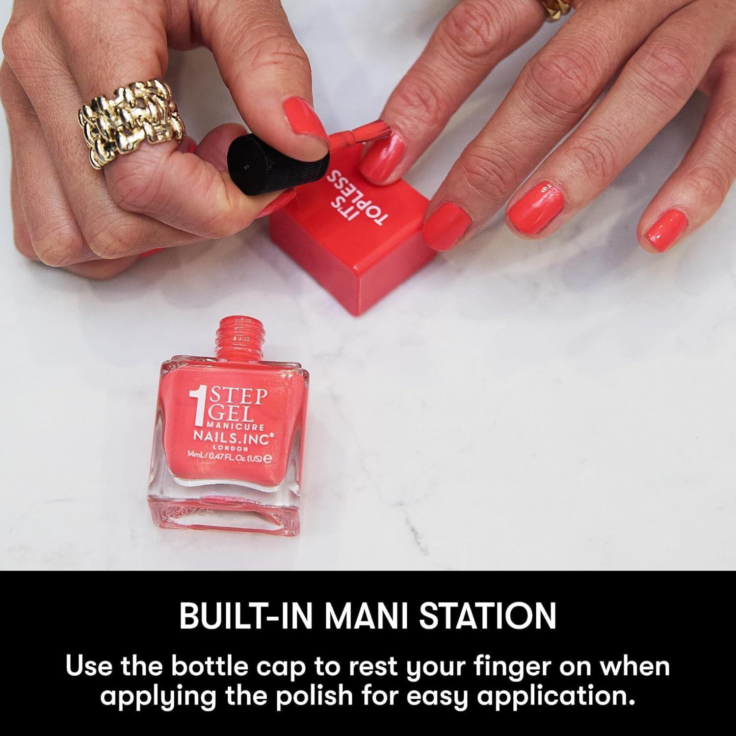 Esmalte de Uñas 4-en-1 Nails Inc Billie Burdeos 13.9 ml