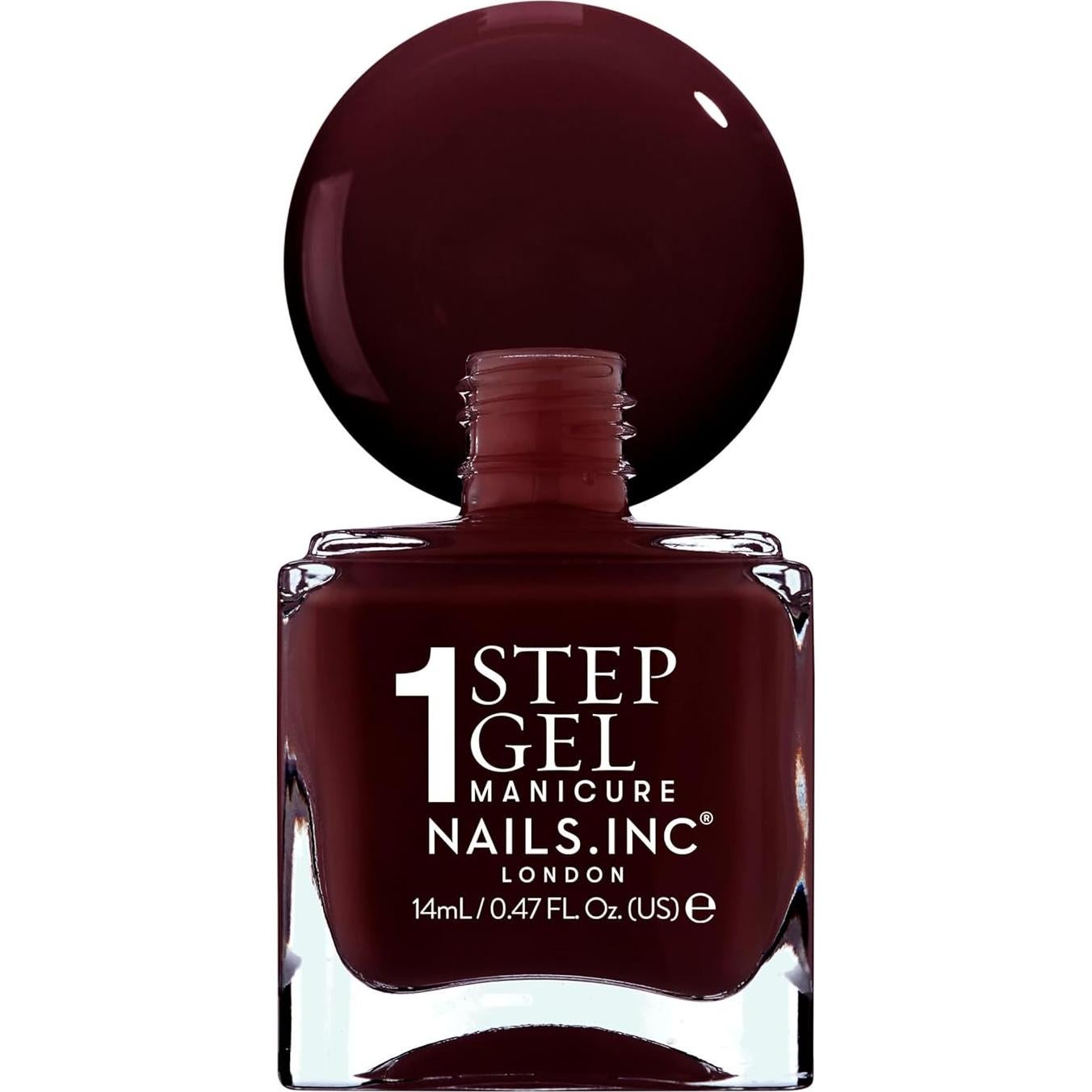 Esmalte de Uñas 4-en-1 Nails Inc Billie Burdeos 13.9 ml