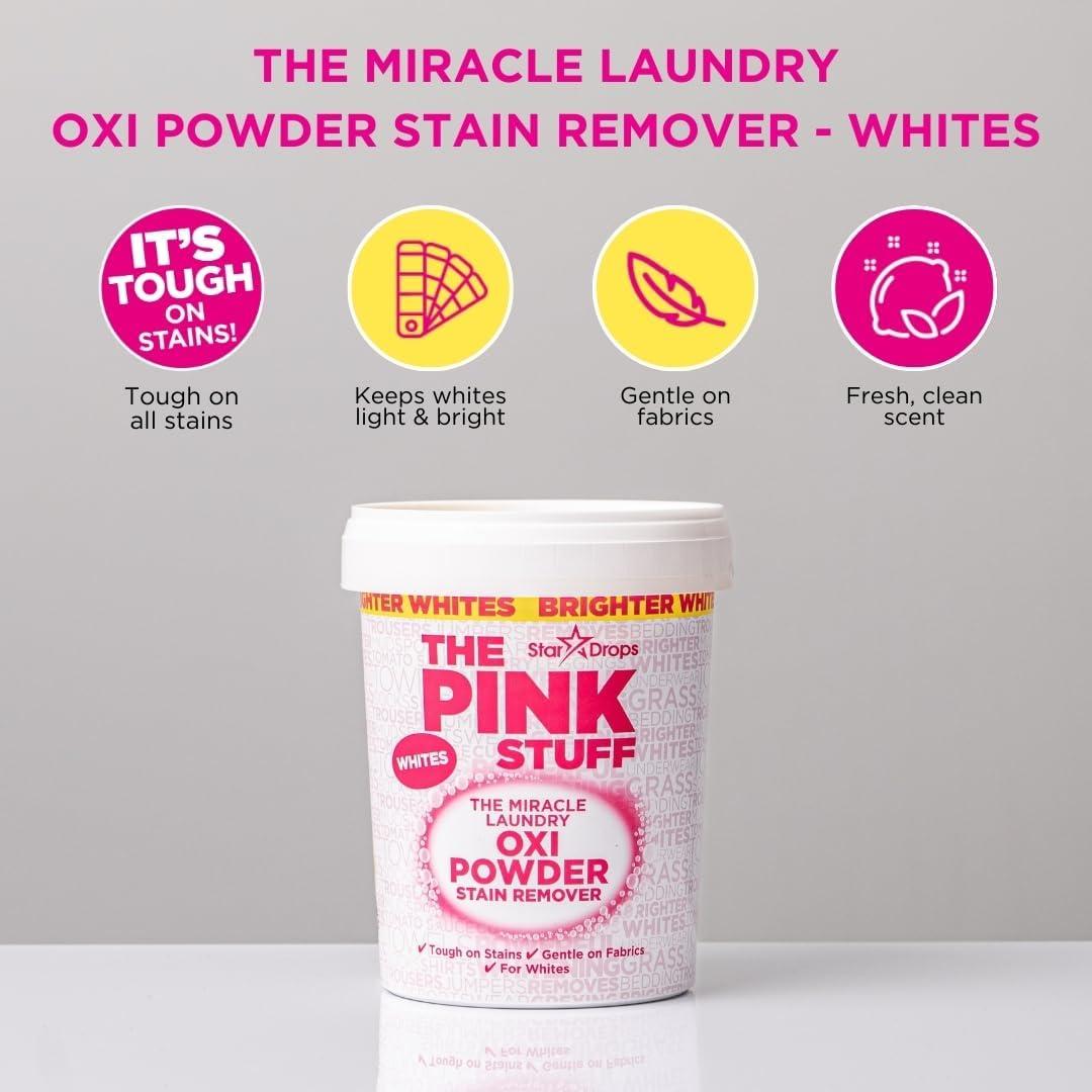 Quitamanchas Milagroso Oxi The Pink Stuff 1 kg para Ropa Blancos