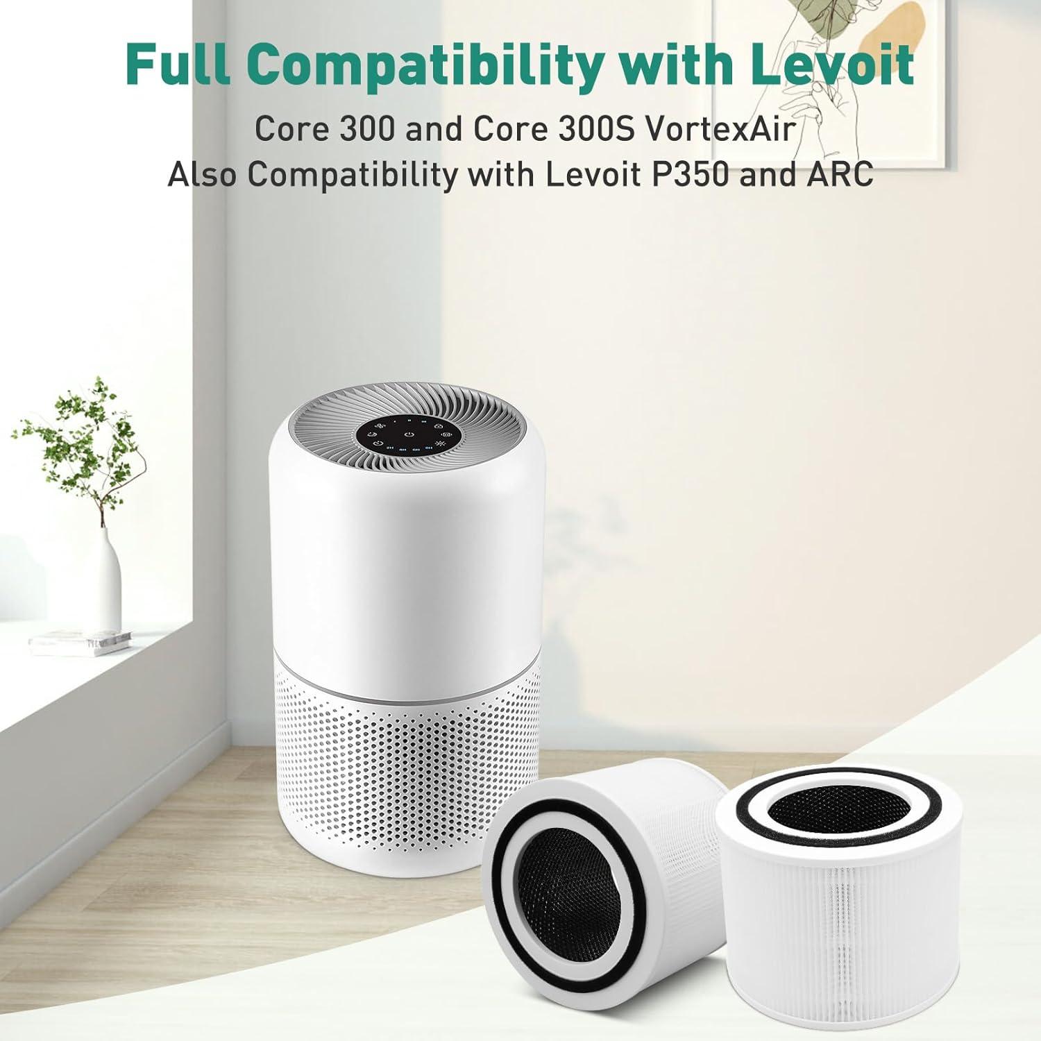 Filtro de Reemplazo HEPA H13 Lazyshine para Purificador LEVOIT Core 300