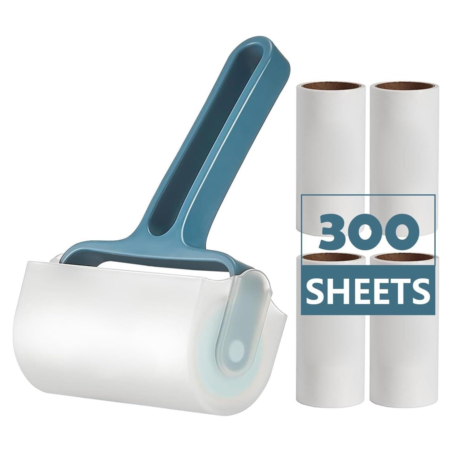 Rodillo de Pelusa Rgqphantom 300 Hojas Azul para Mascotas