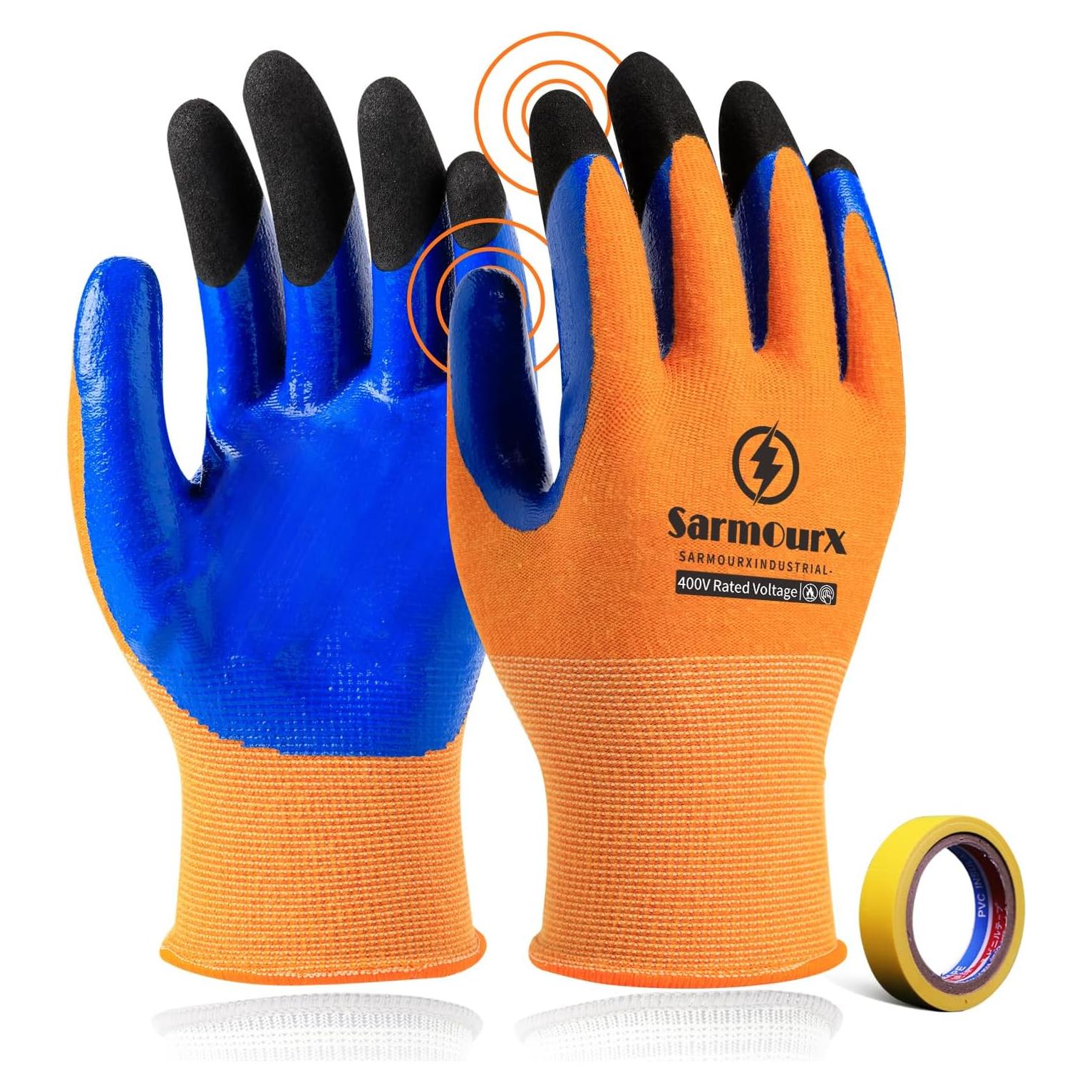 Guantes Aislantes 400V Naranja - Impermeables y Antideslizantes