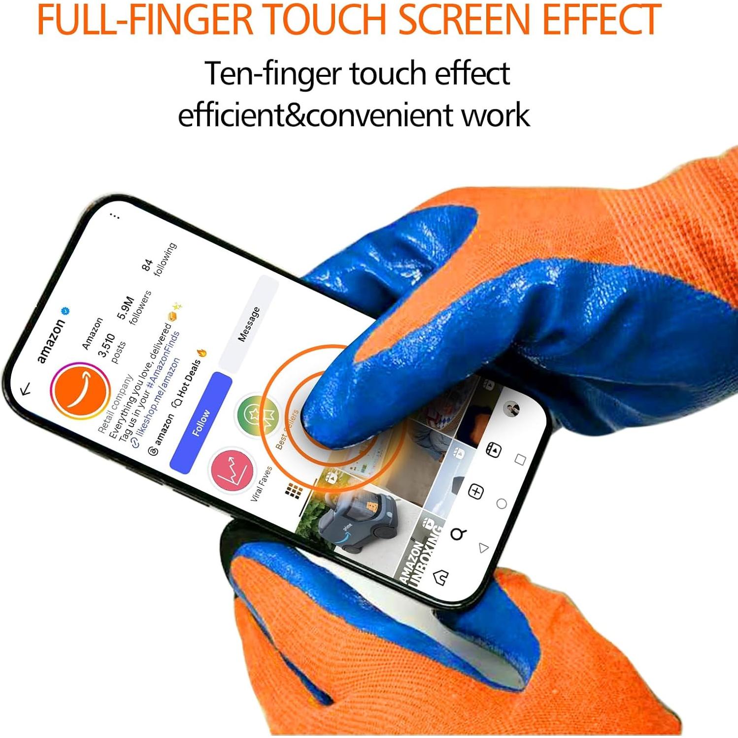 Guantes Aislantes 400V Naranja - Impermeables y Antideslizantes