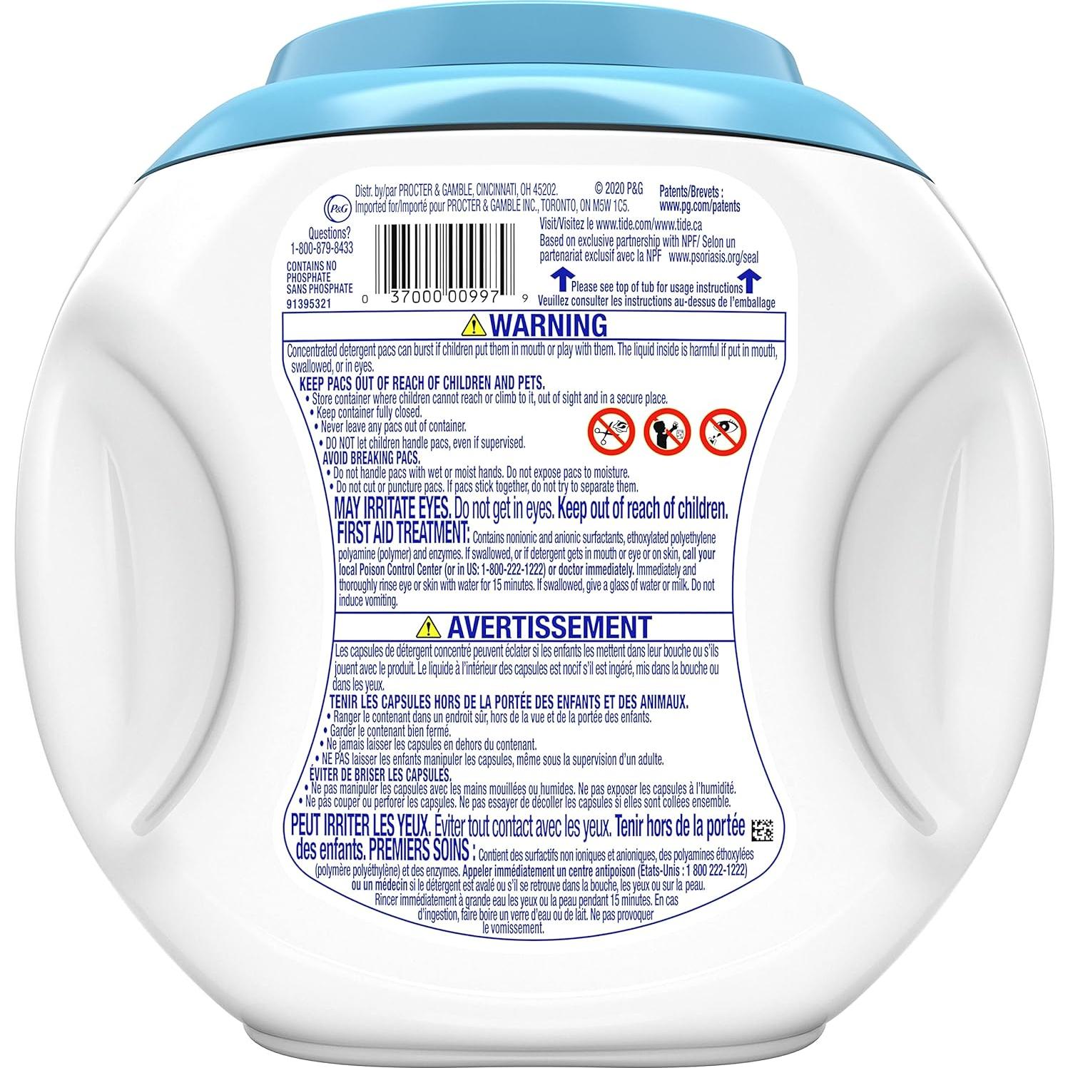 Detergente Líquido Tide PODS Libre y Suave 42 Unidades