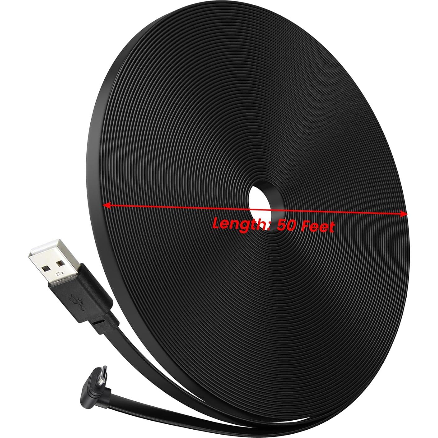 Cable de Alimentación 15m Weishan para Wyze Cam Pan v3 USB