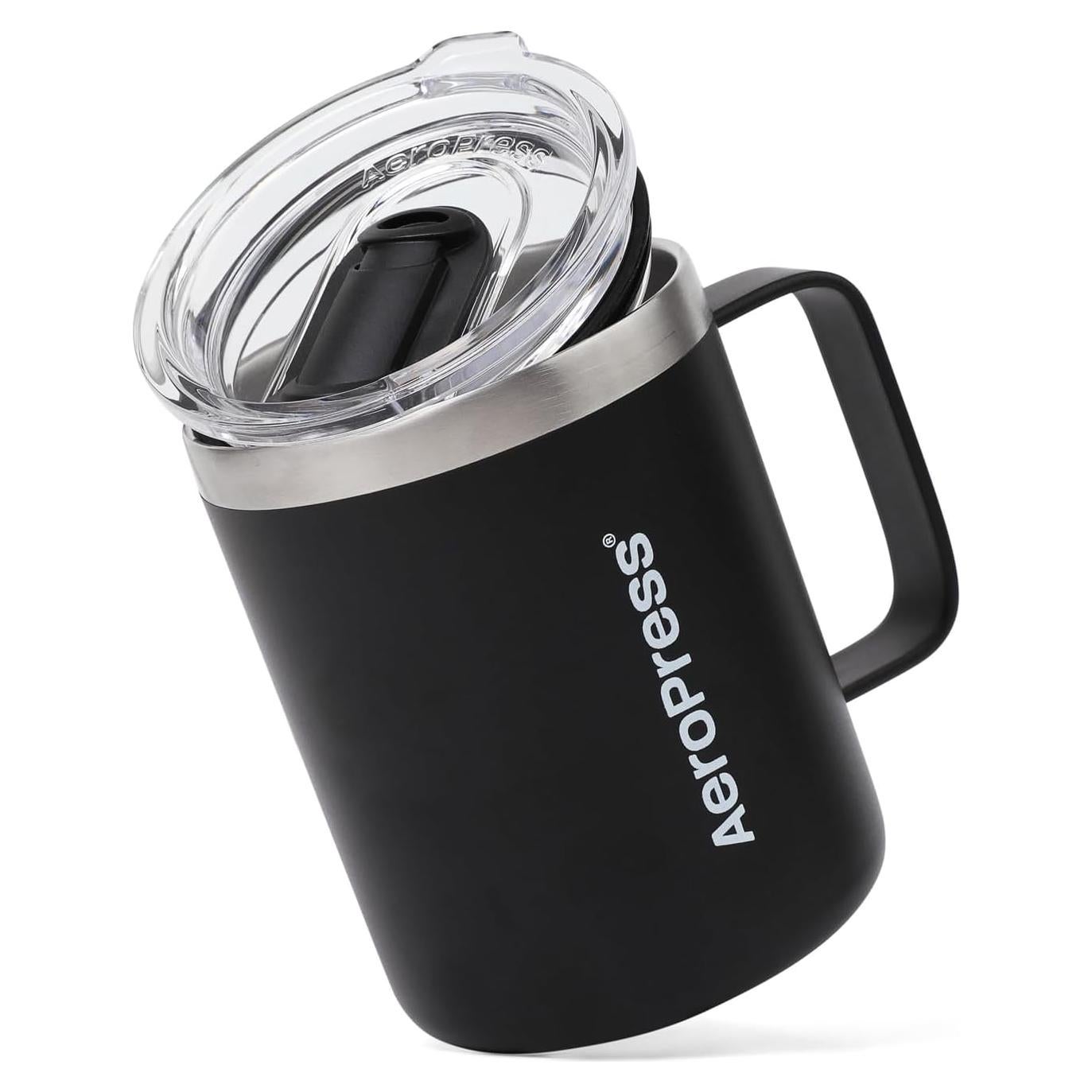 Taza de Café de Viaje AeroPress 12 oz Acero Inoxidable Aislada