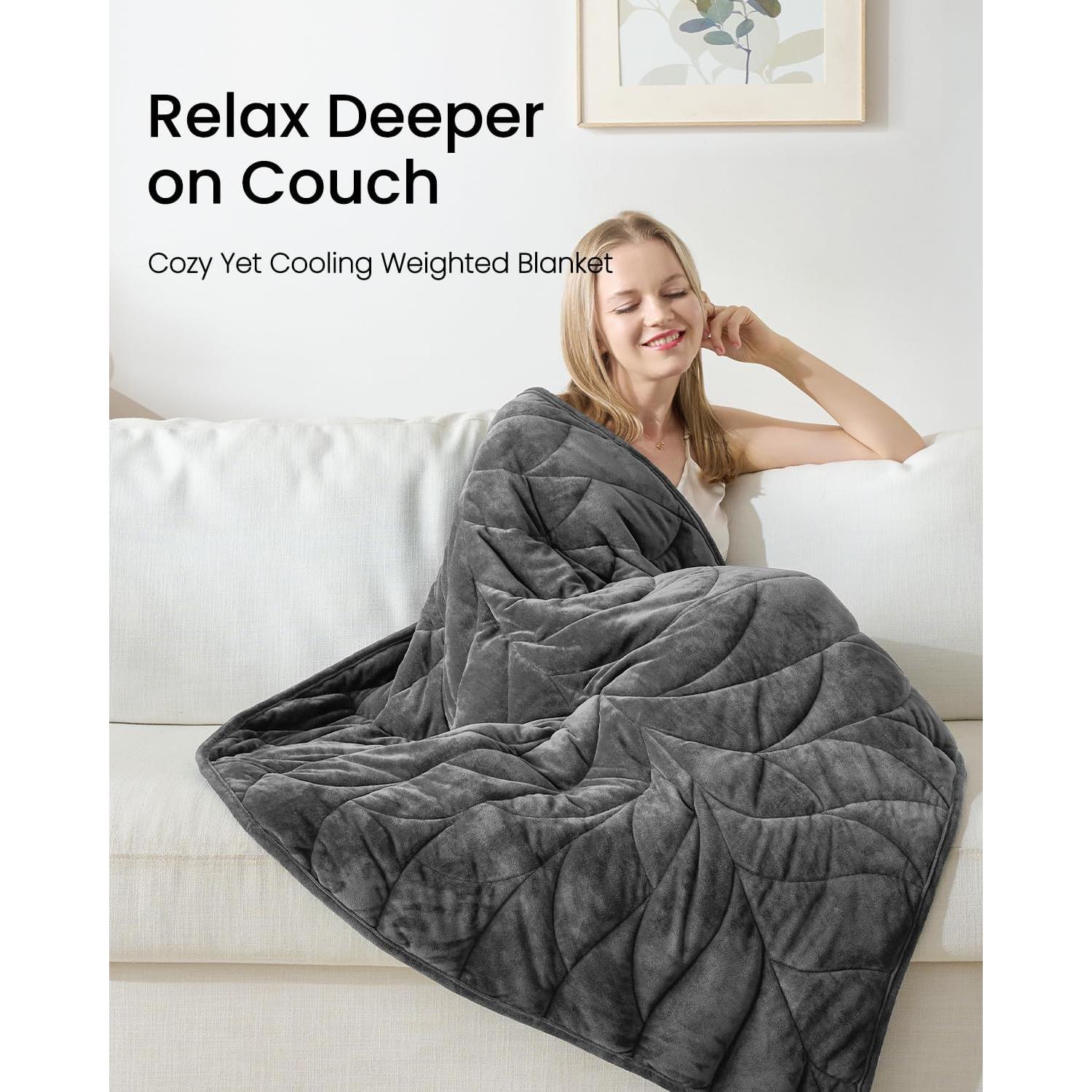 Manta con Peso ZILLYBEE 58x73 cm 2.27 kg Gris Profundo