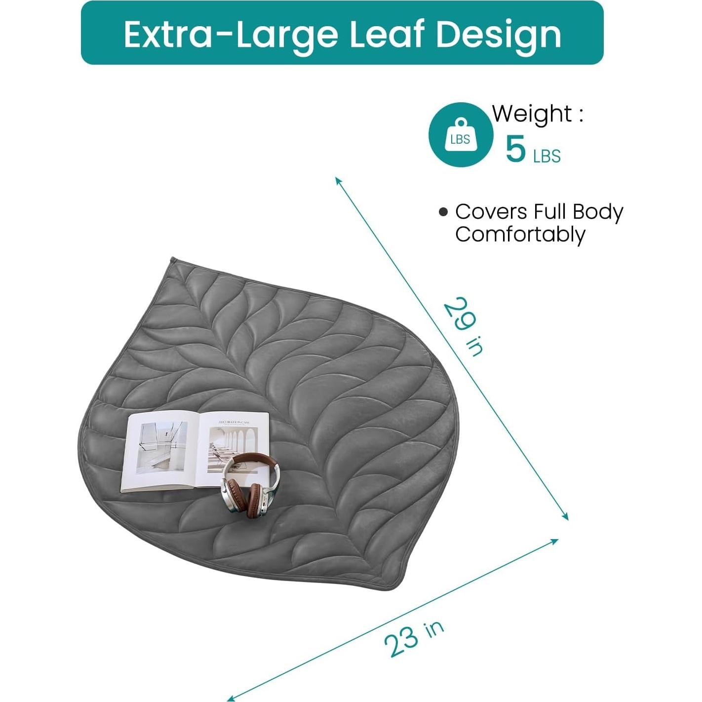 Manta con Peso ZILLYBEE 58x73 cm 2.27 kg Gris Profundo