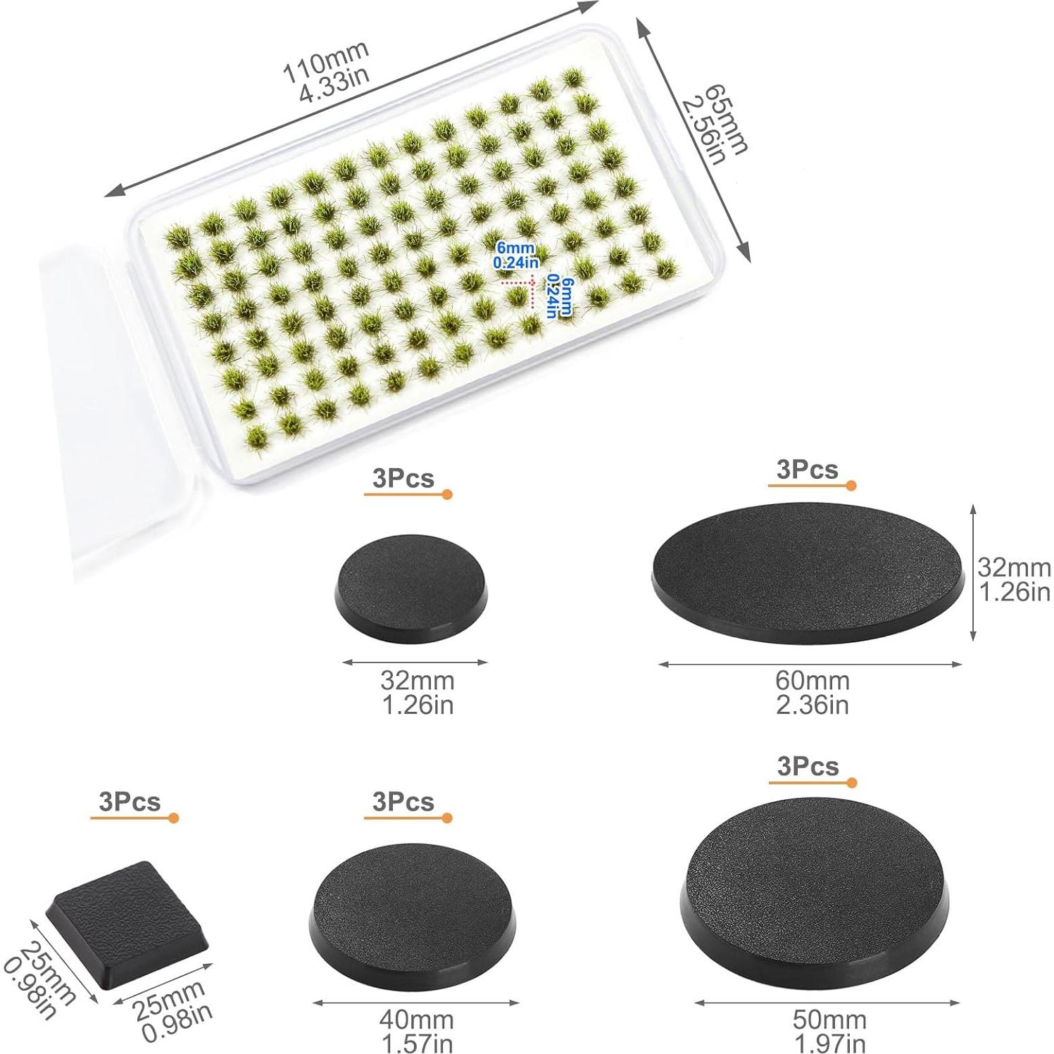Arbustos Miniatura para Juegos de Guerra Evemodel - 15 Piezas
