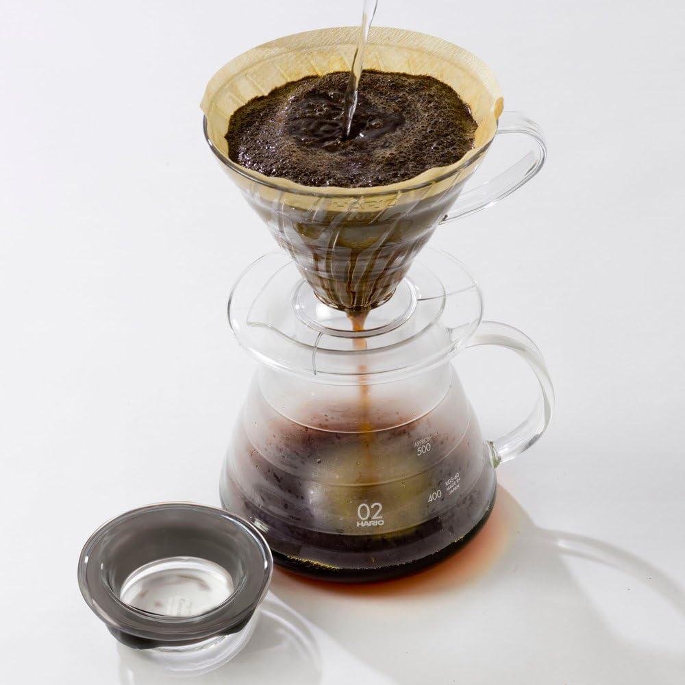 Servidor de Café Hario V60 de Vidrio 360ml Transparente