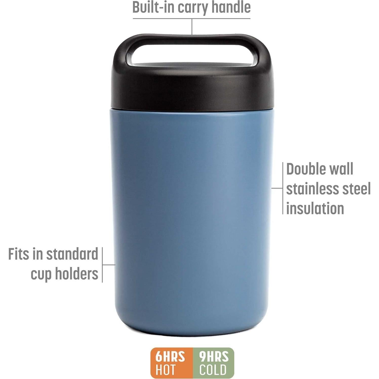 Tarro de Comida Aislado Goodful 0.45L Acero Inoxidable Azul