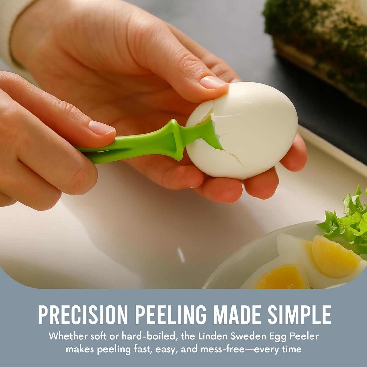 Linden Sweden Egg Peeler, Set of 2 - Great for Avocados, Cherries and Citrus Fruit - Dishwasher-Safe, Easy to Store - BPA-Free