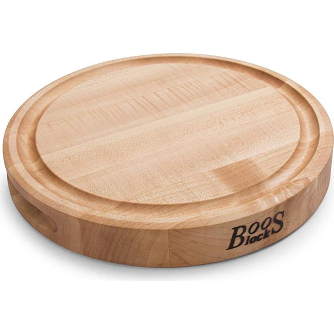 Tabla de Cortar Redonda John Boos CB de Madera de Arce 30.48cm