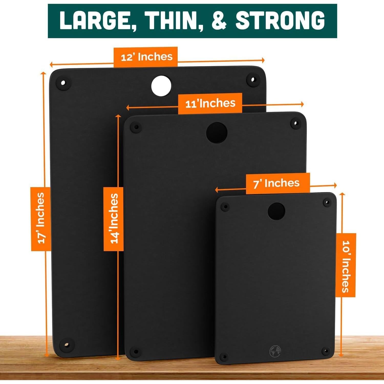 Juego de 3 Tablas de Cortar de Madera Sueños de la Tierra