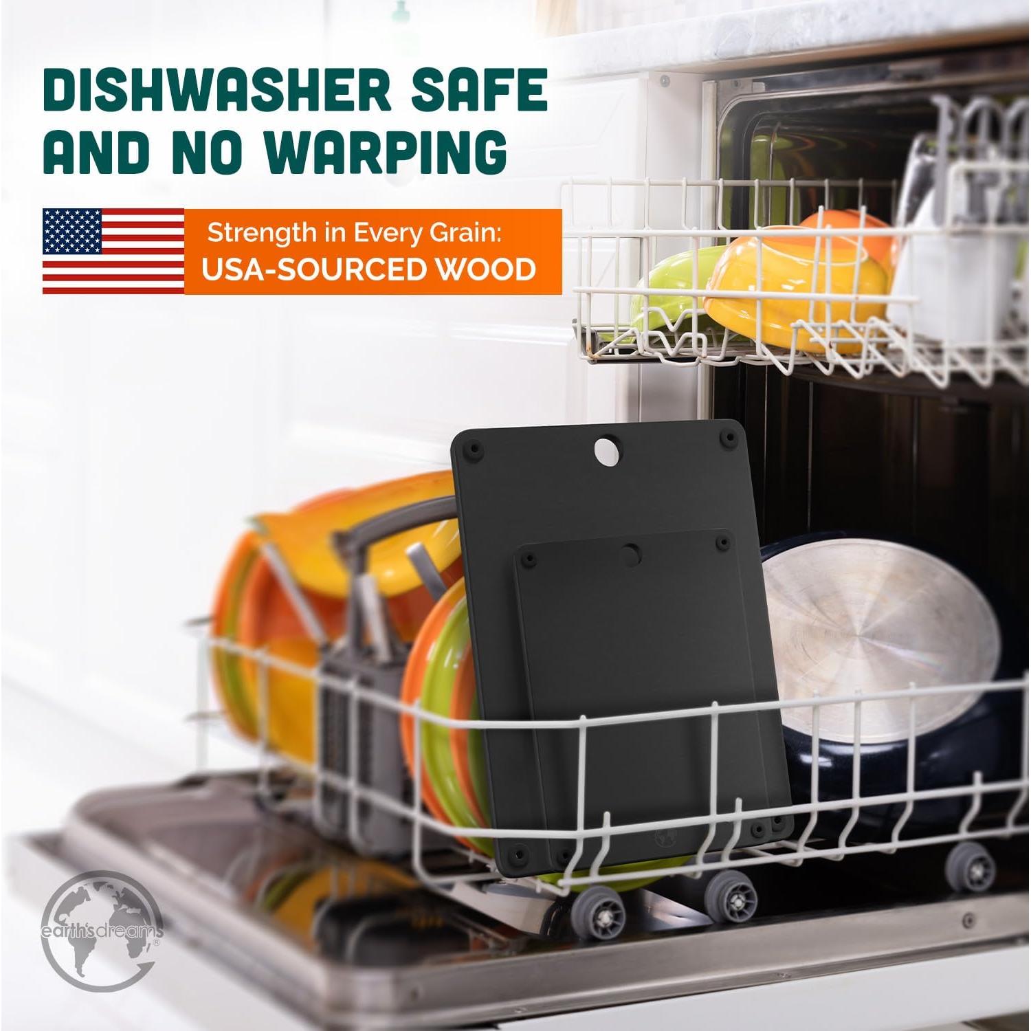 Juego de 3 Tablas de Cortar de Madera Sueños de la Tierra