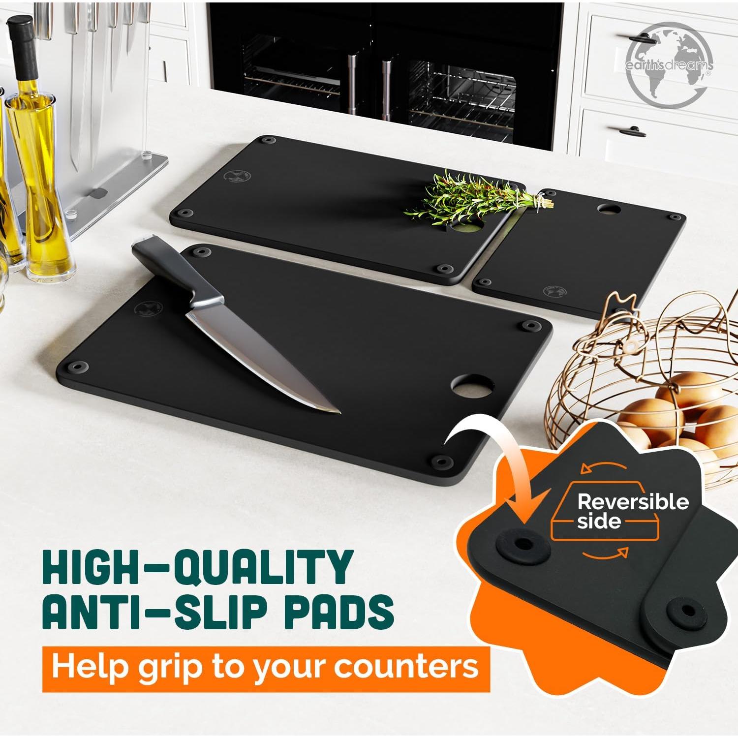 Juego de 3 Tablas de Cortar de Madera Sueños de la Tierra