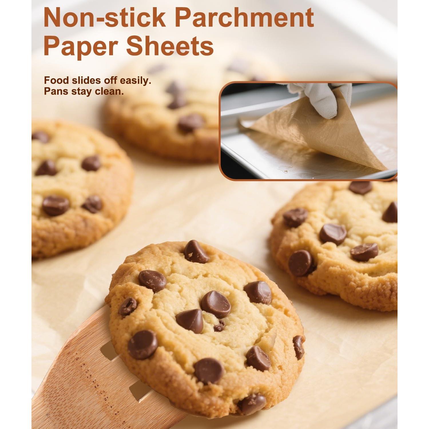 Hojas de papel pergamino Avirho 9x13 cm antiadherente - 70 unidades