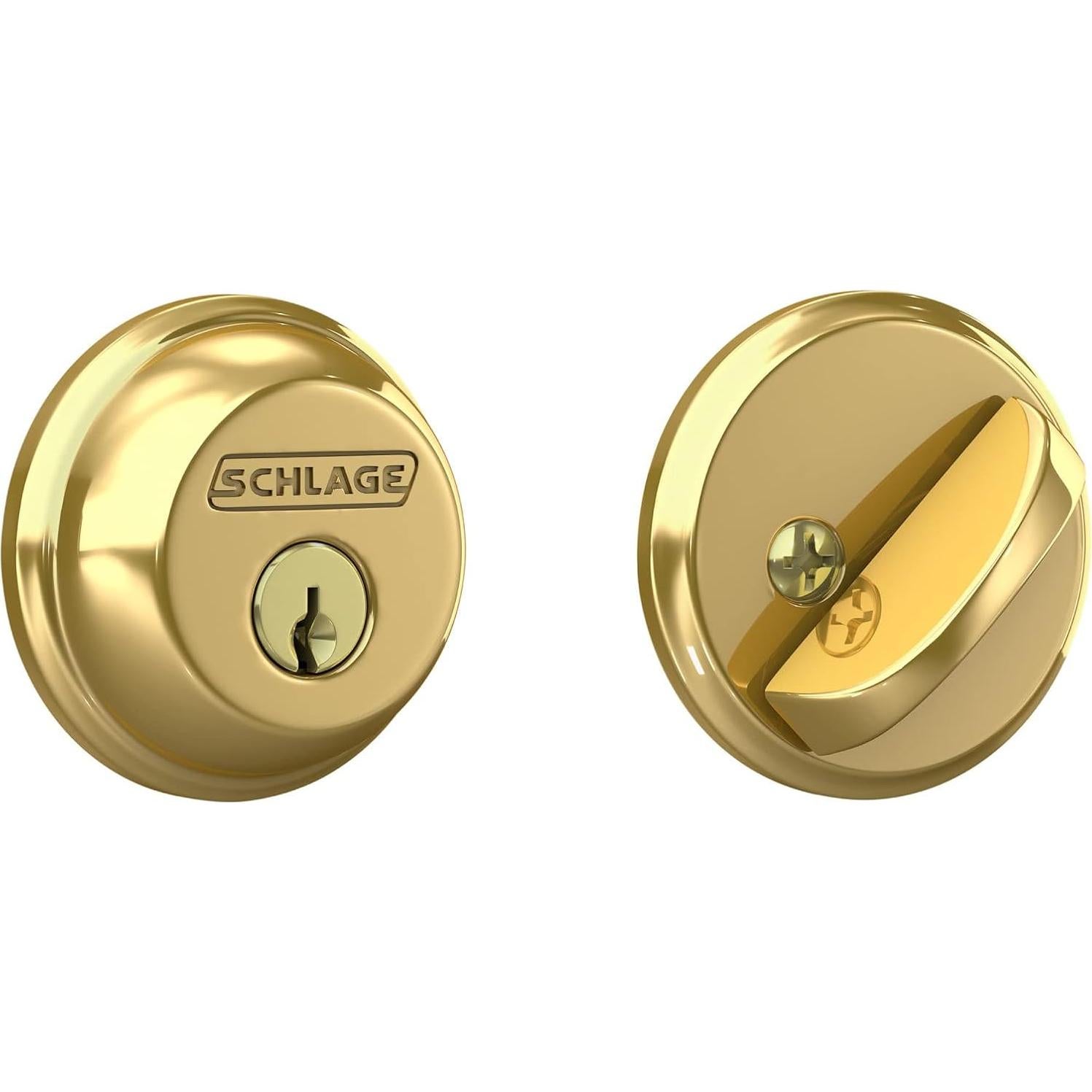 Cerradura de Pestillo Schlage B60N505 Latón Brillante