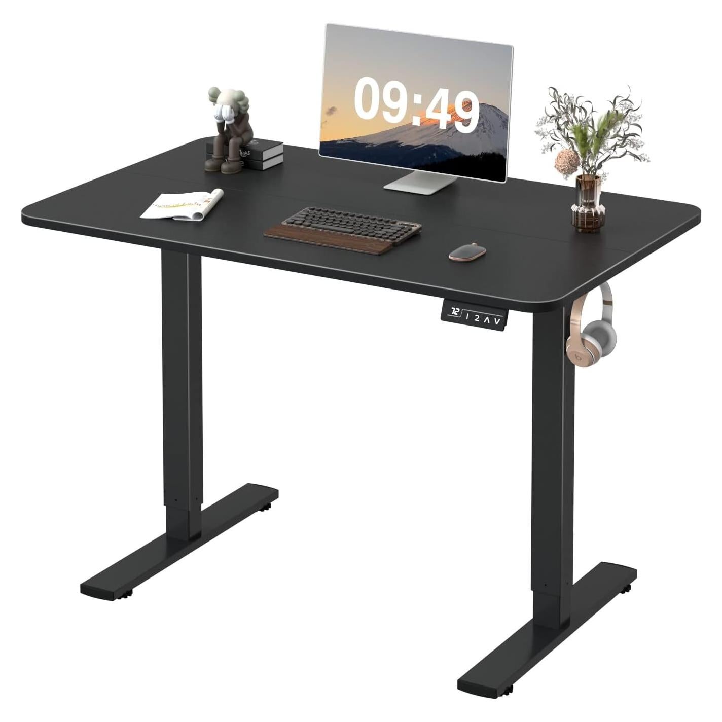 Escritorio de pie ajustable Furmax 101.6x61cm eléctrico negro