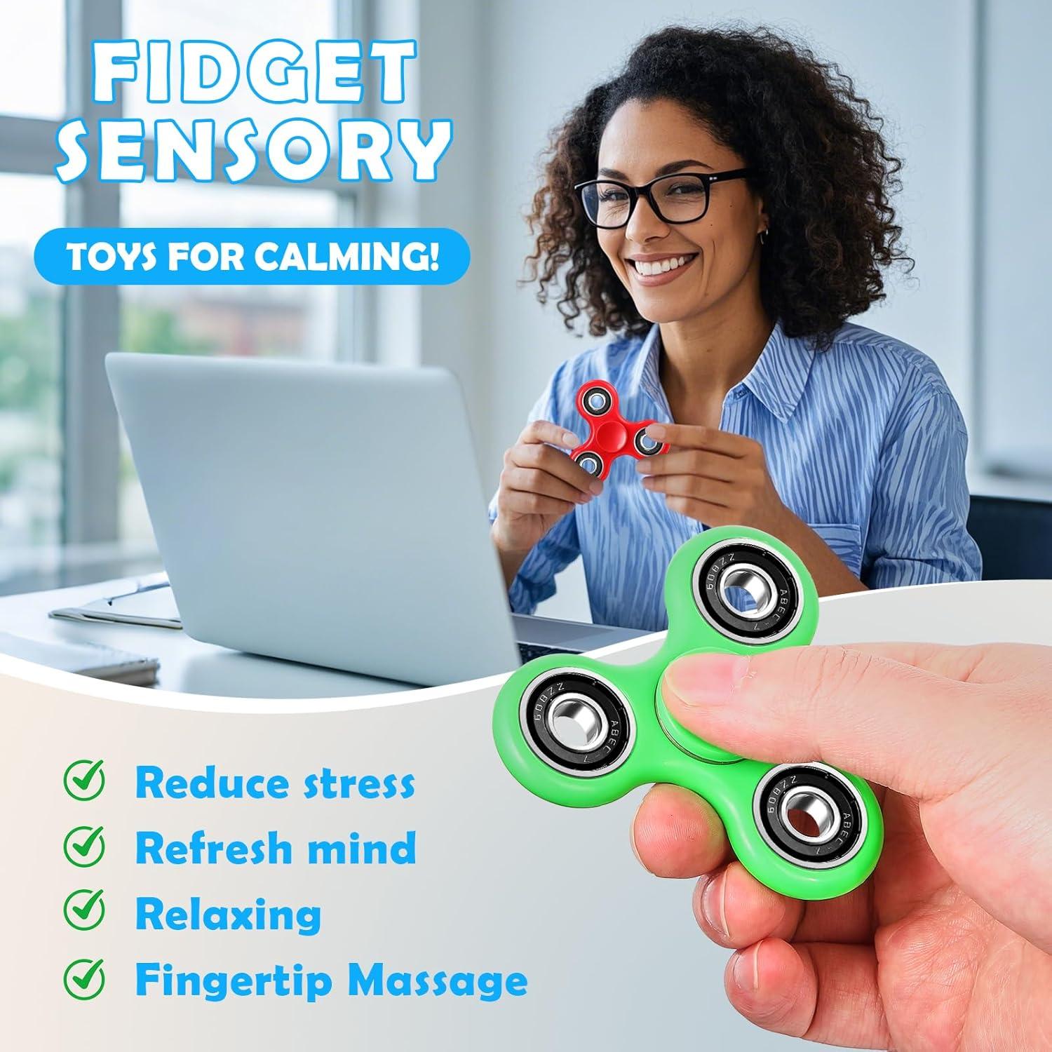 Fidget Spinners SCIONE 25 Piezas Alivio Estrés Juguetes