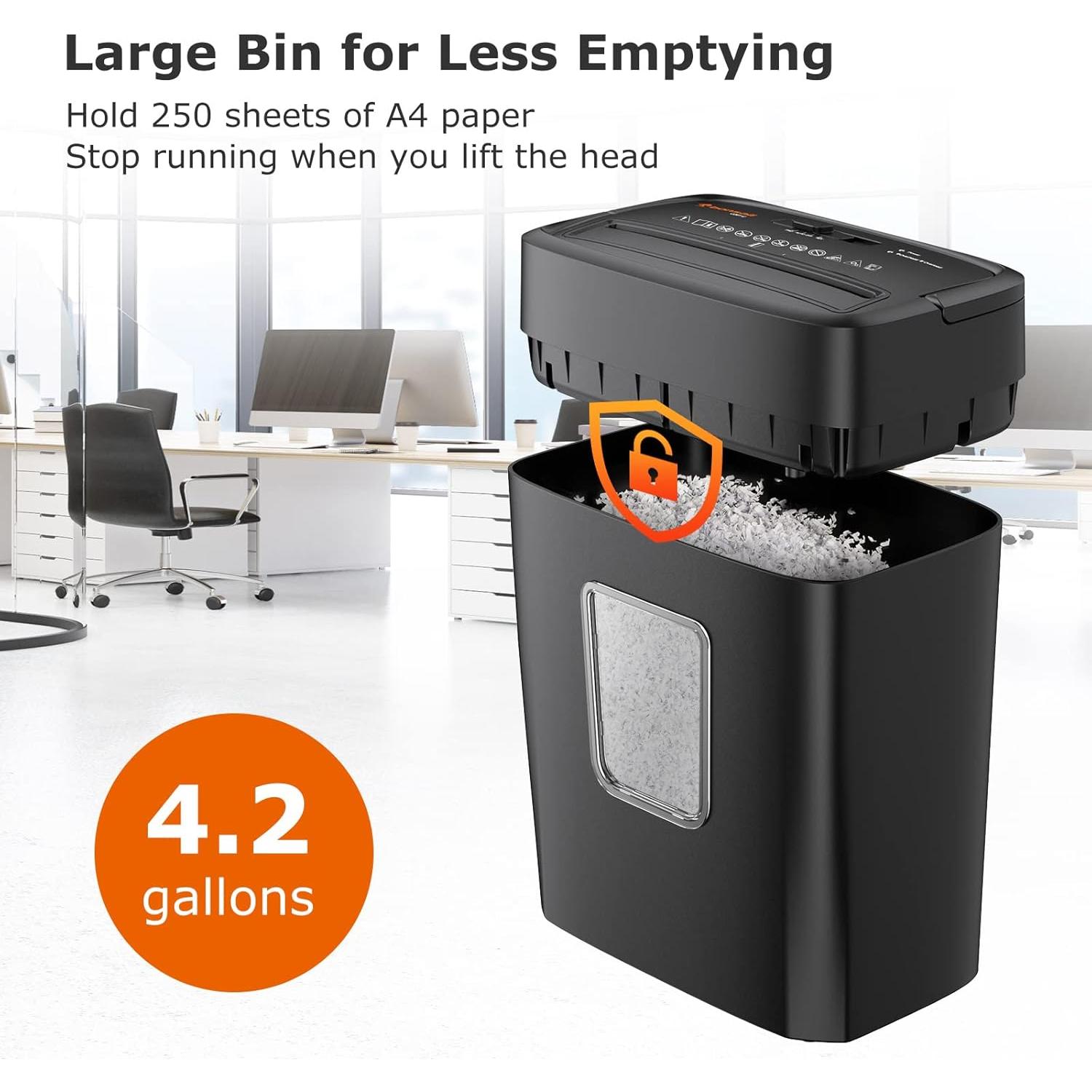 Trituradora de Papel Bonsaii C261-D Micro Corte 6 Hojas 4.02 kg