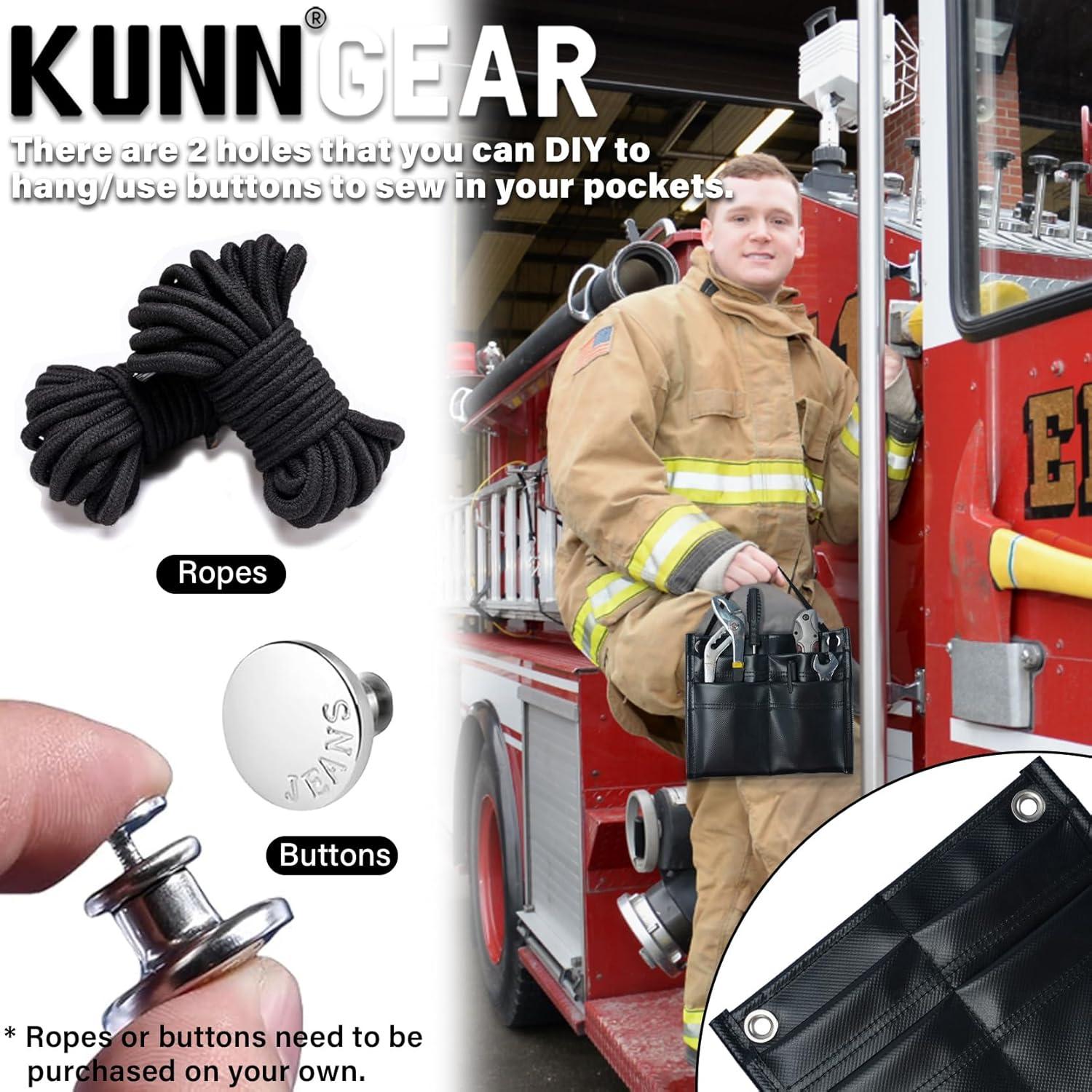 Bolsa de Herramientas KUNN para Bomberos 4 Bolsillos Negra