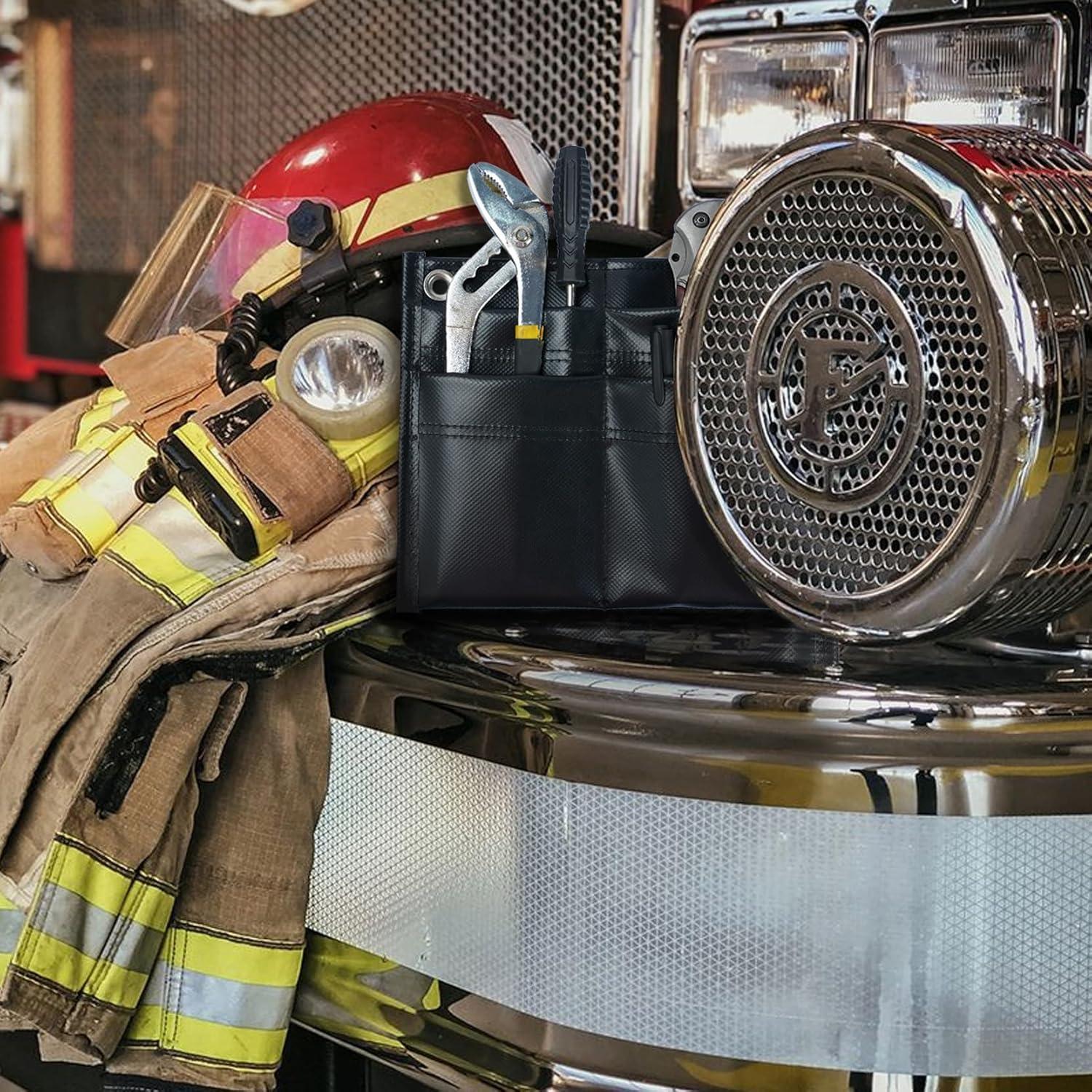 Bolsa de Herramientas KUNN para Bomberos 4 Bolsillos Negra