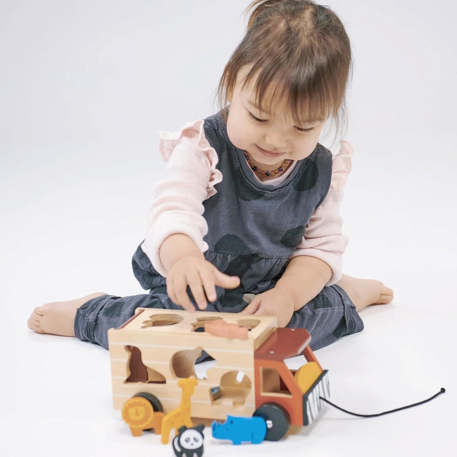 Camión de Juguete Clasificador de Formas Mentari Safari 23x12.5cm