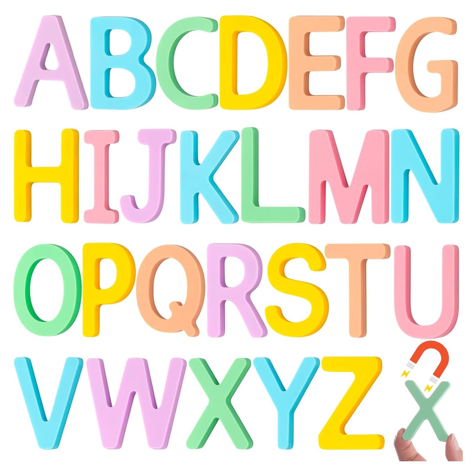 Kit de Letras Magnéticas Educativas VioraWhite 26 Piezas