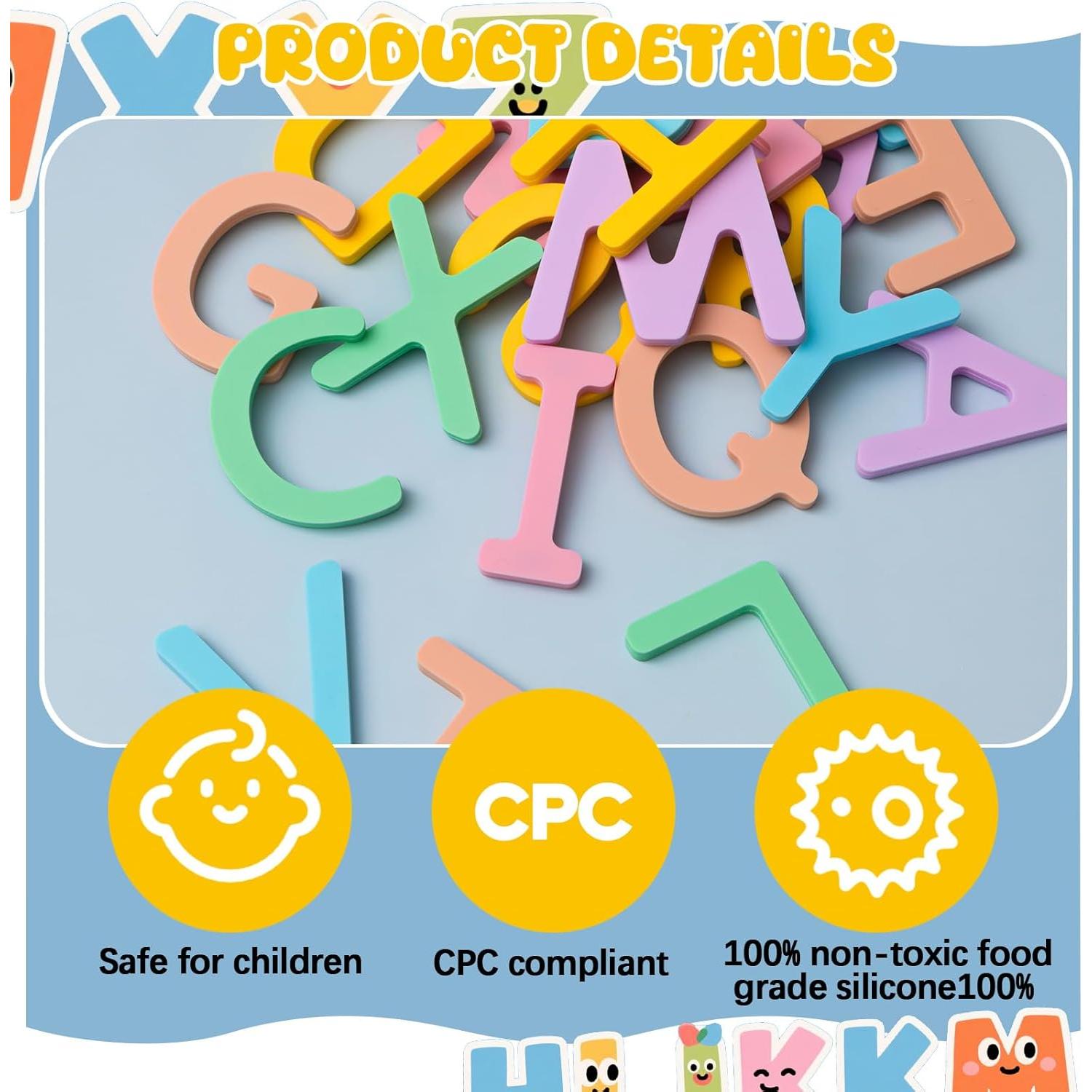 Kit de Letras Magnéticas Educativas VioraWhite 26 Piezas