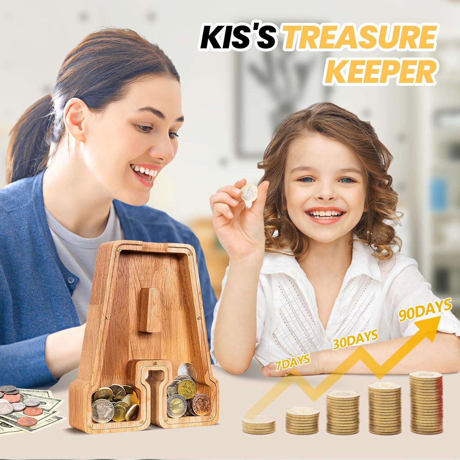 Alcancía de Letras de Madera KMC 22.86 cm Personalizada