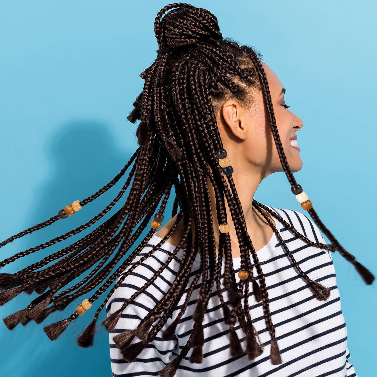 100 Perlas de Madera Vintage Pndeyo 9x10mm para Joyería DIY