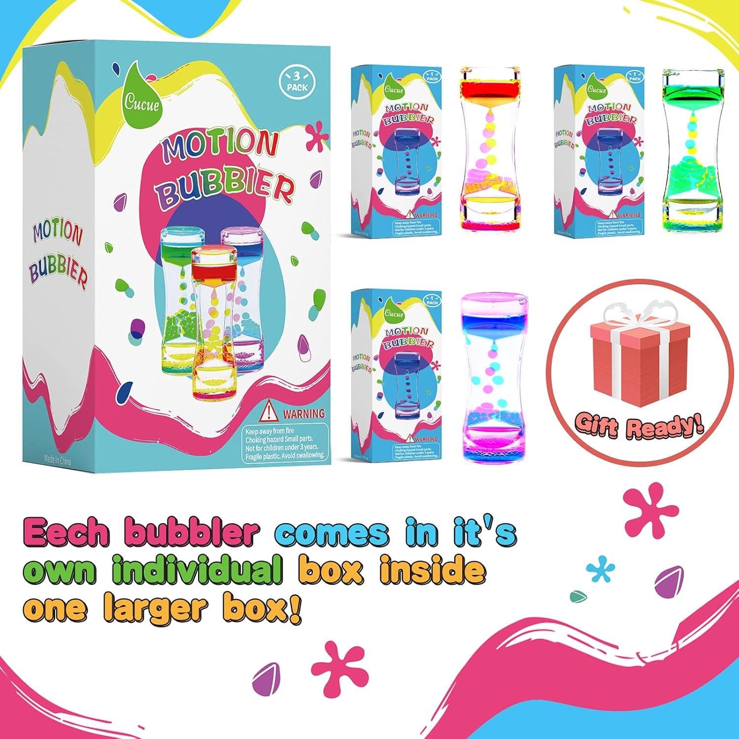 Burbujero de Movimiento Líquido Cucue - Juguete Sensorial Grande 17x6.6cm