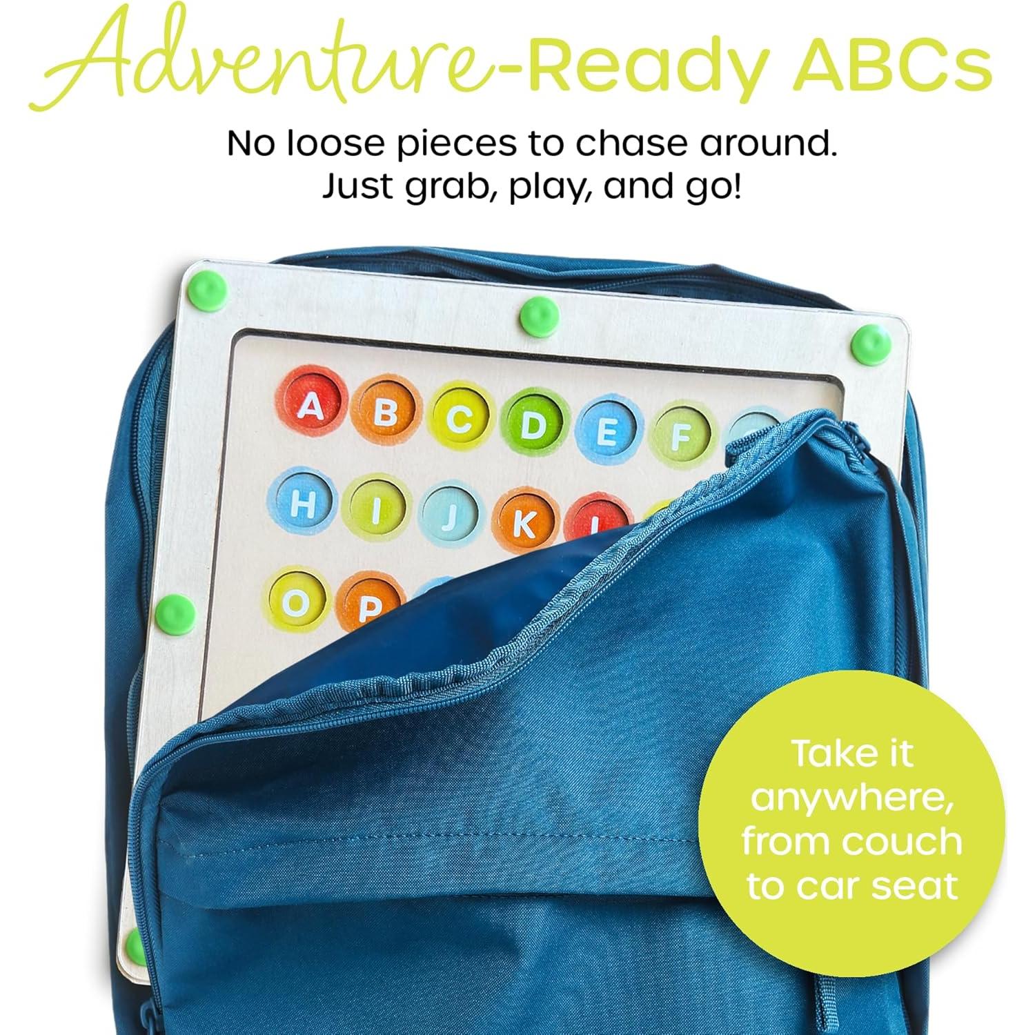 Rompecabezas Magnético Montessori Quiggly Alfabeto 30x30cm