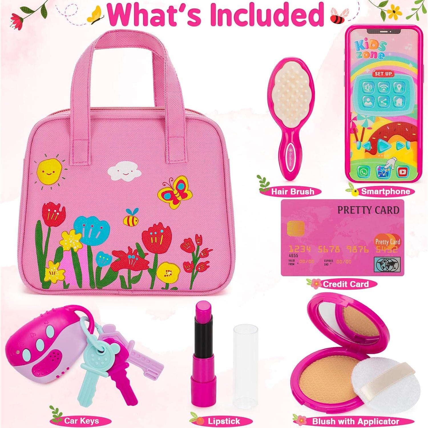 Juguete de bolso Officygnet para niñas 1-3 años con maquillaje