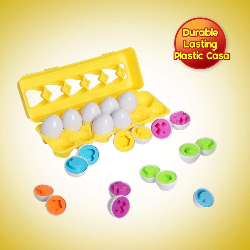 Juego de Huevos de Coincidencia Skrtuan 12 Piezas Educativo