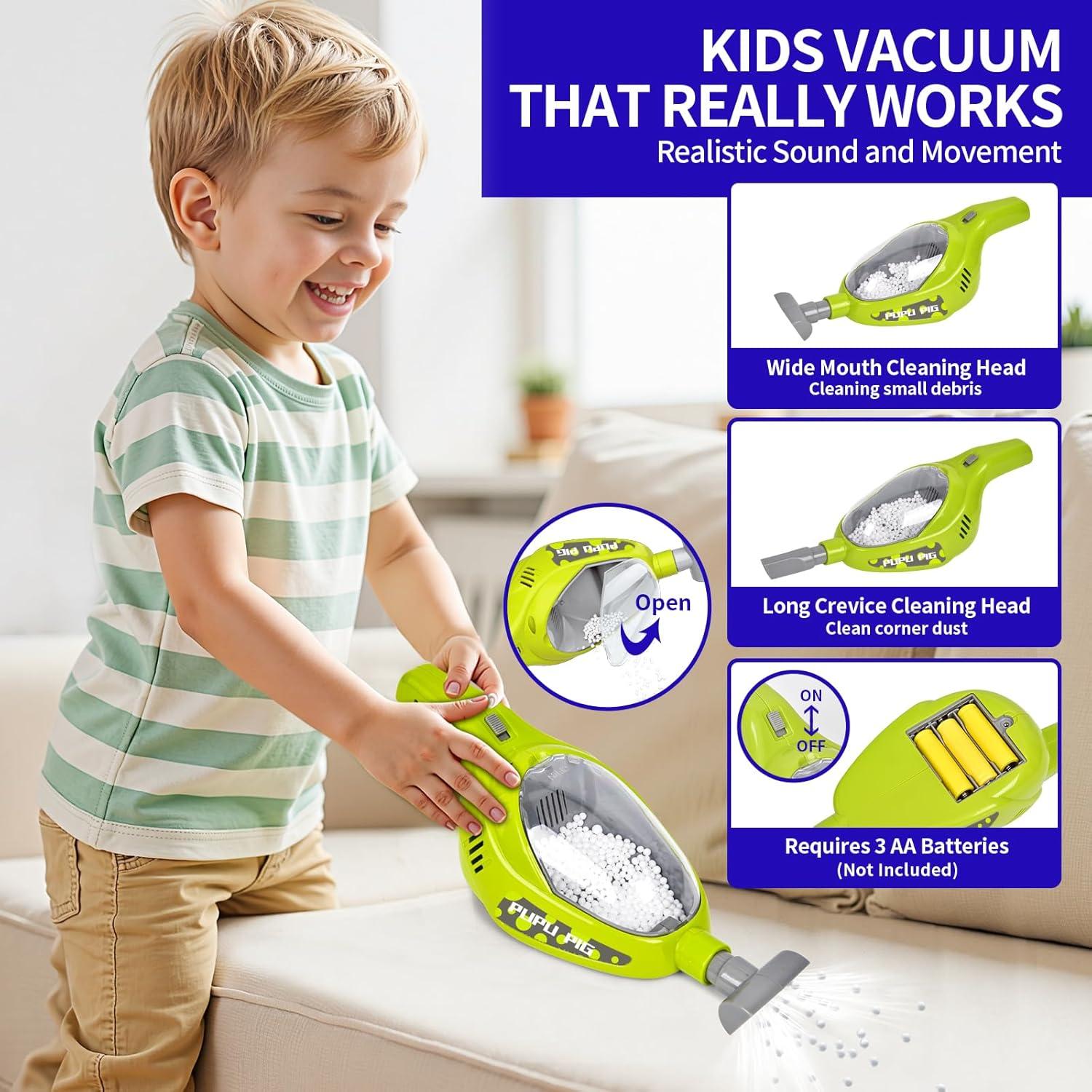 Juego de Carrito de Limpieza Pupu Pig para Niños - Azul