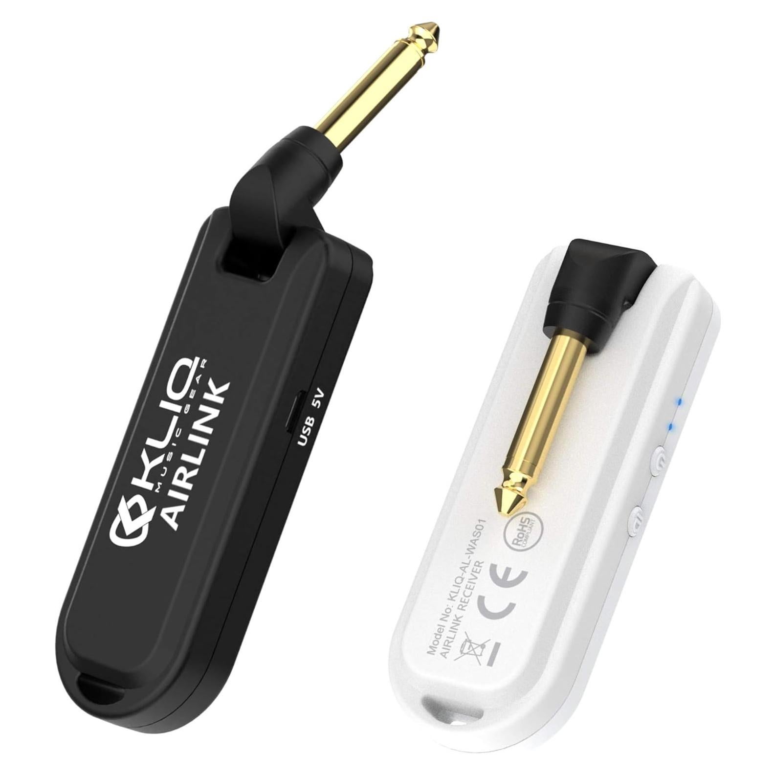 Sistema de guitarra inalámbrico KLIQ Airlink 5.8 GHz, audio 24 bits