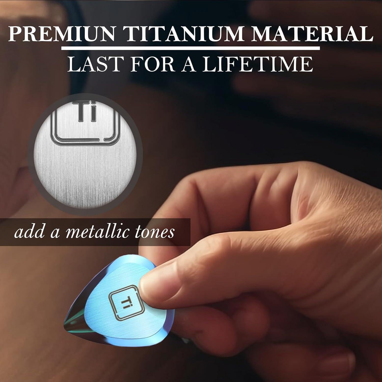 Pua de Guitarra de Titanio Ti-Geek 2.8mm Plata Metálica