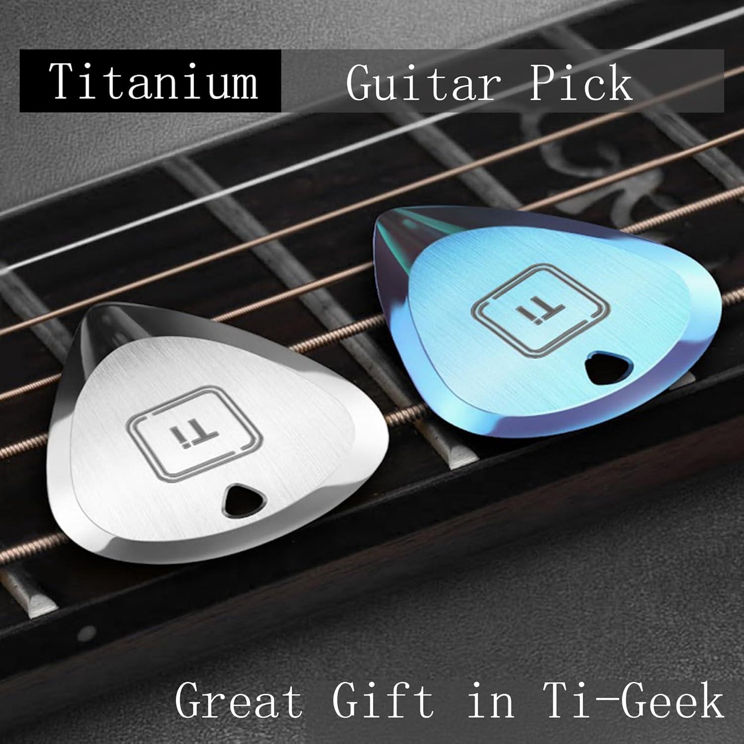 Pua de Guitarra de Titanio Ti-Geek 2.8mm Plata Metálica