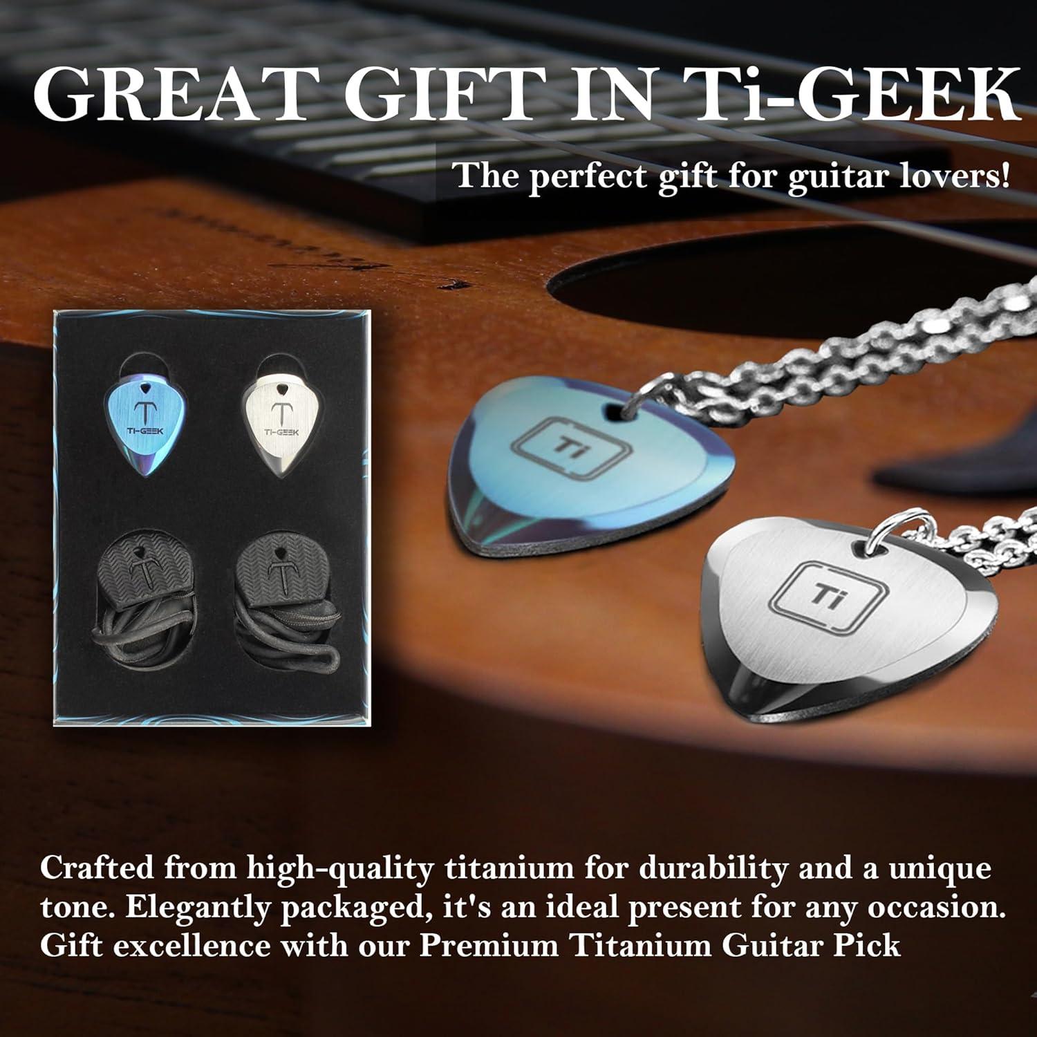 Pua de Guitarra de Titanio Ti-Geek 2.8mm Plata Metálica