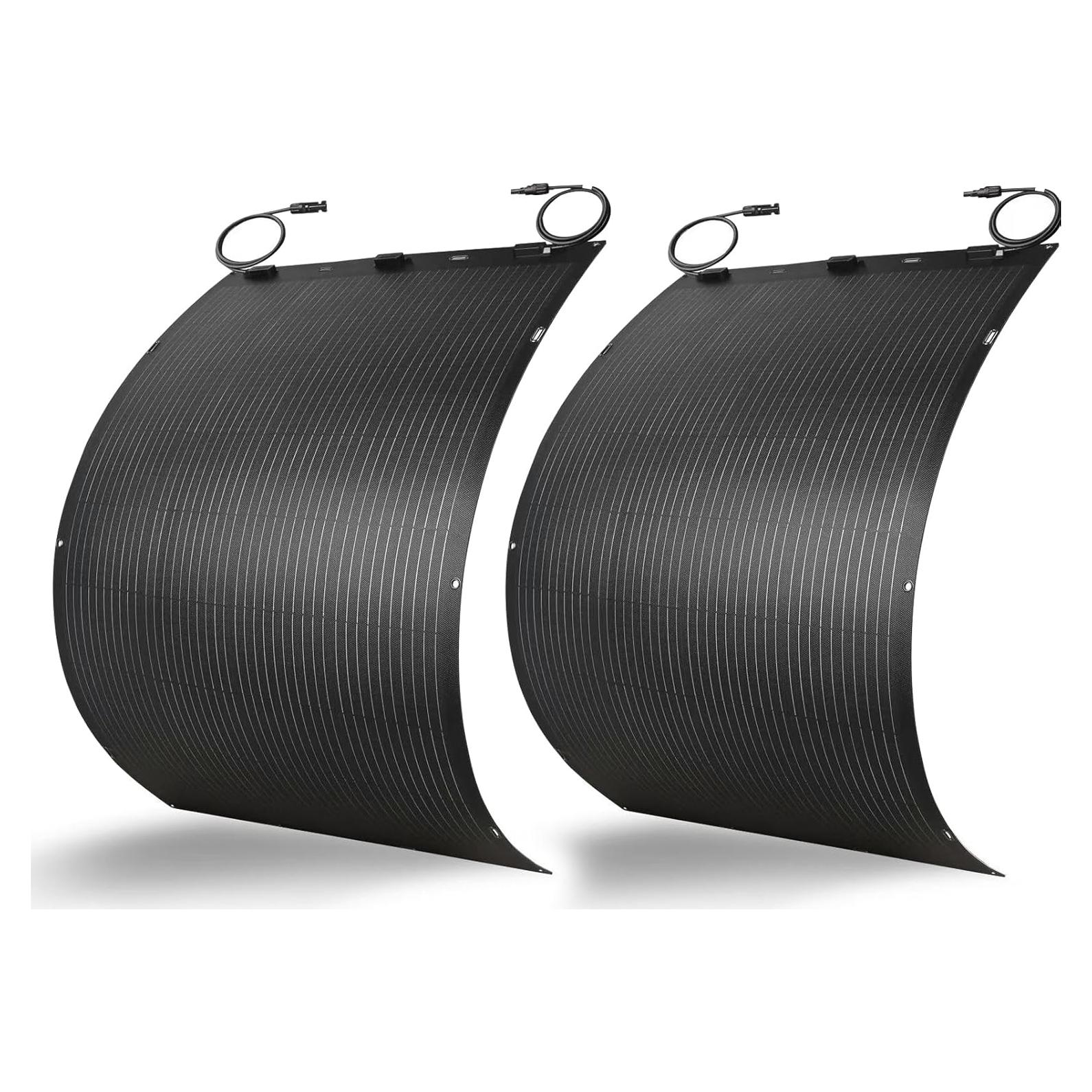 Panel Solar Flexible 200W Greenmagic 2pcs 100W 12V Alta Eficiencia