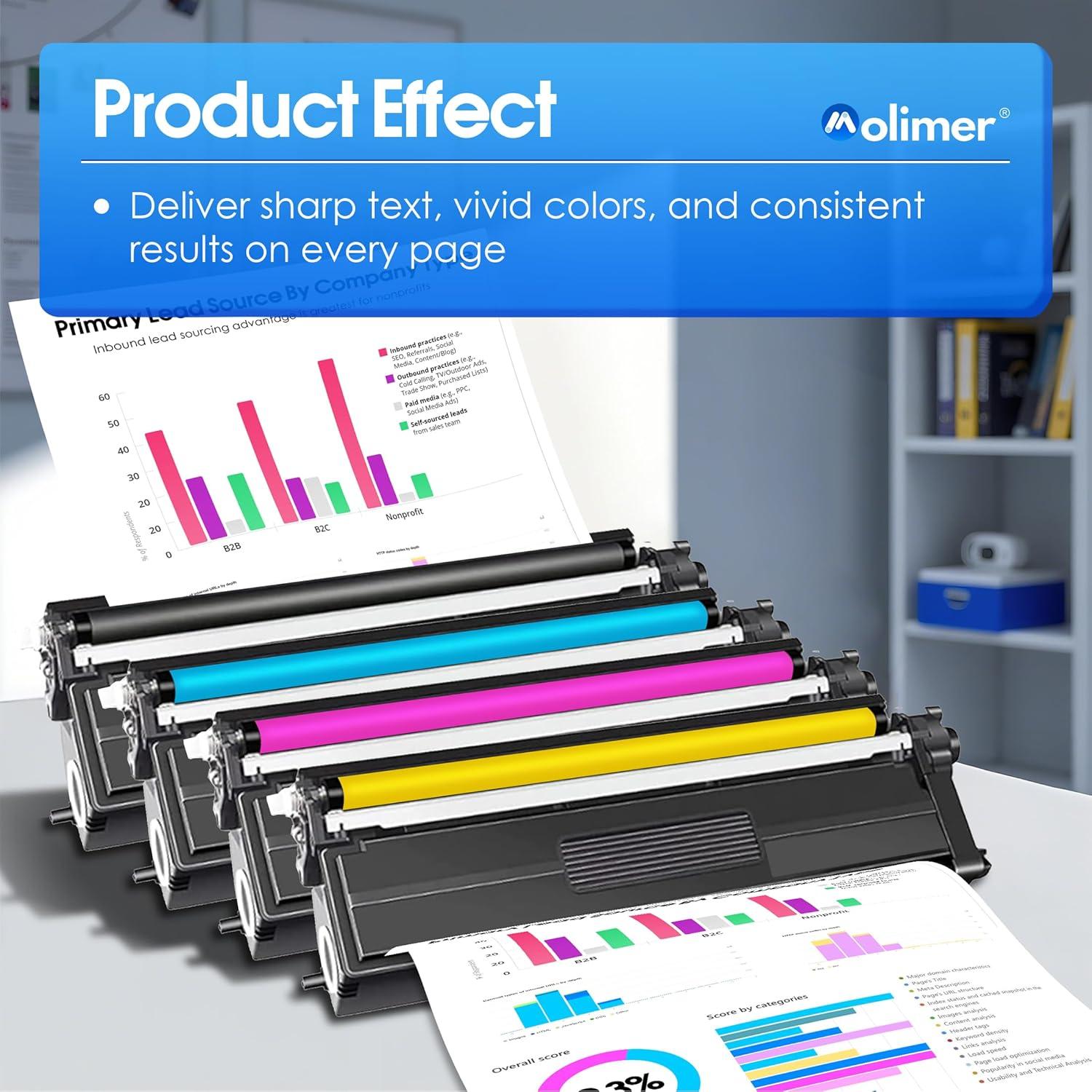 Cartuchos de Tóner TN431 Estward Paquete de 4 Colores