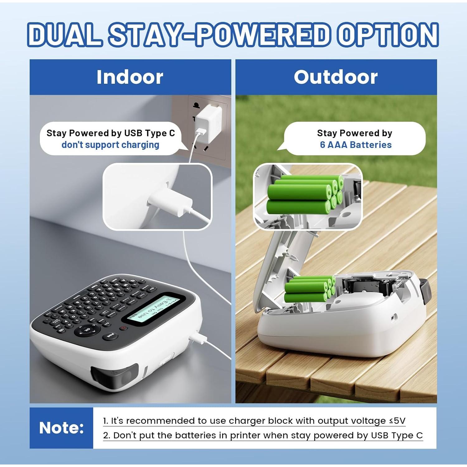 Máquina de Etiquetas EazeID D210S Gris con Cinta 12mm