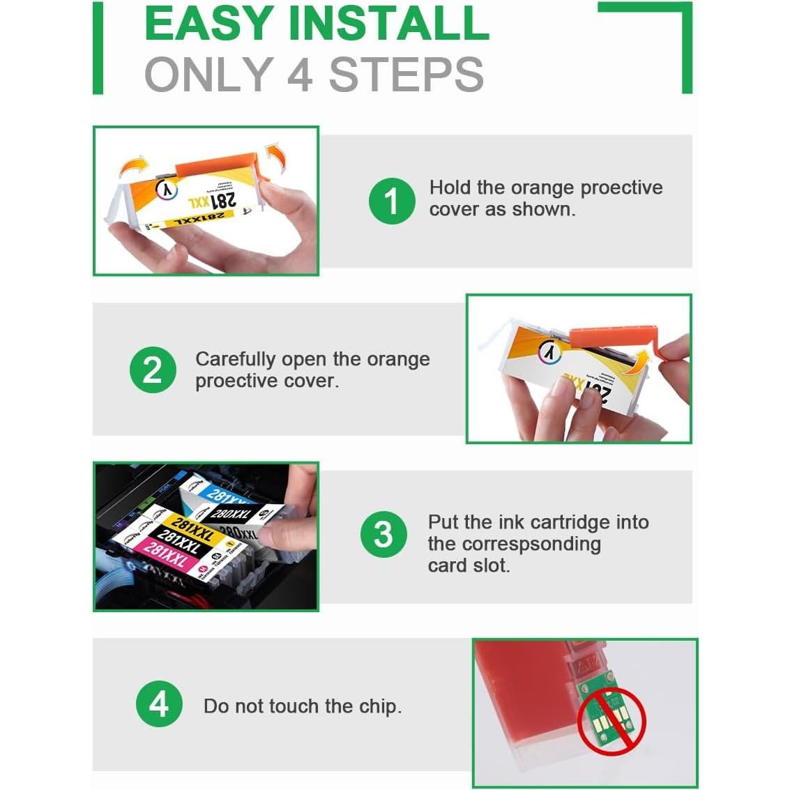 Cartuchos de Tinta Colorfly 280XXL 281XXL Compatibles Canon