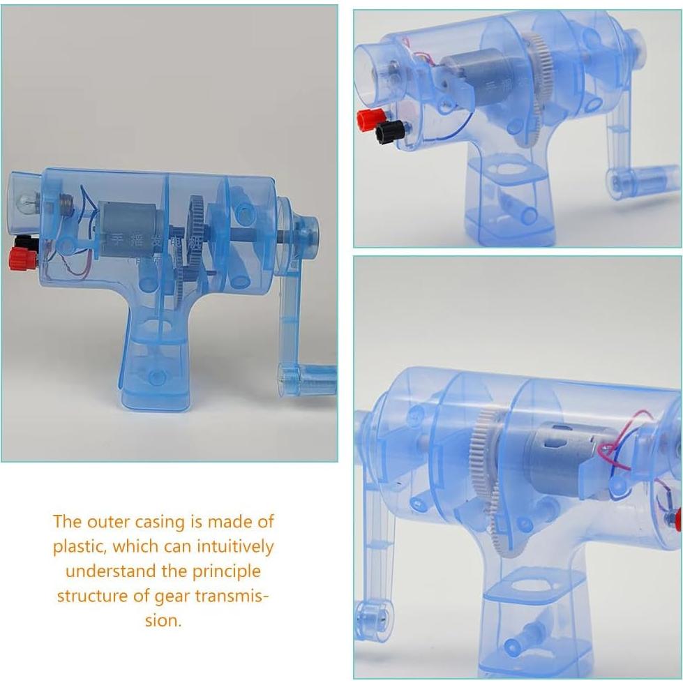 Generador Manual Portátil GANAZONO 5pcs 0.6W Azul