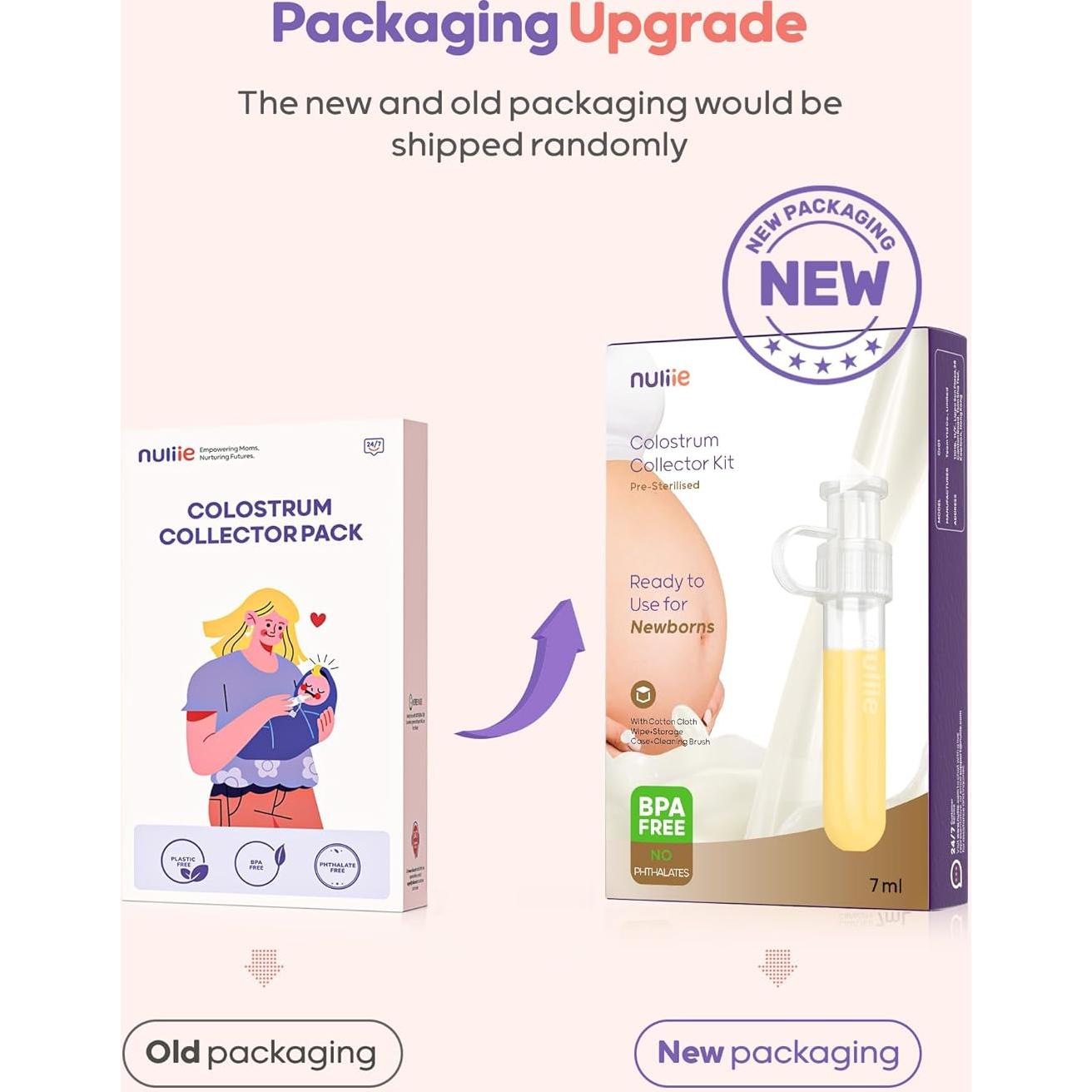 Kit Recolector de Calostro Nuliie 7ml 6 Piezas Reutilizable