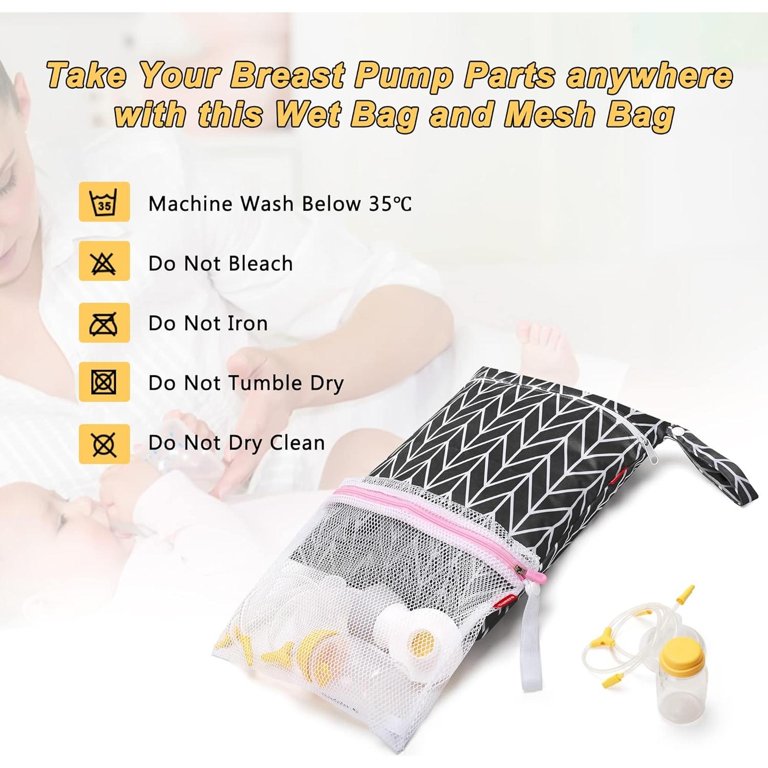 Bolsa Extractor de Leche Damero con Alfombrilla Impermeable