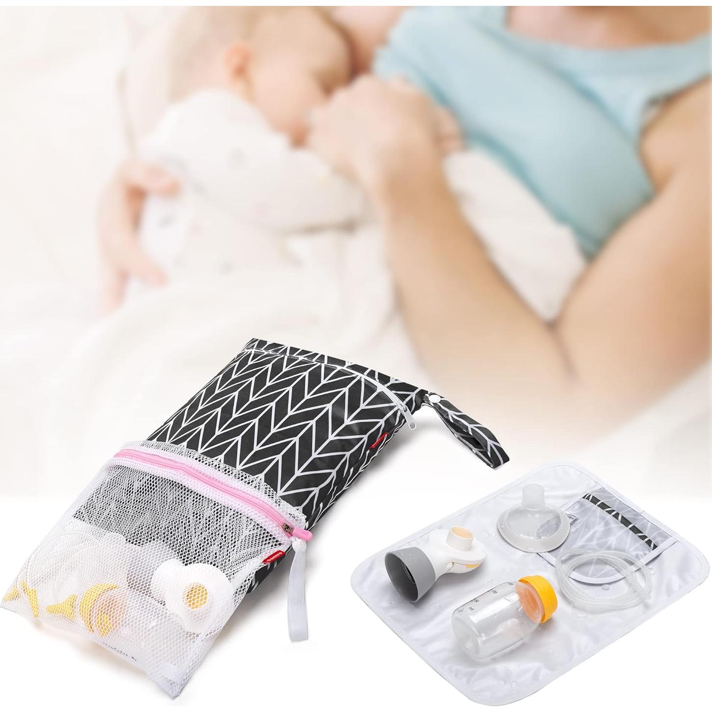 Bolsa Extractor de Leche Damero con Alfombrilla Impermeable