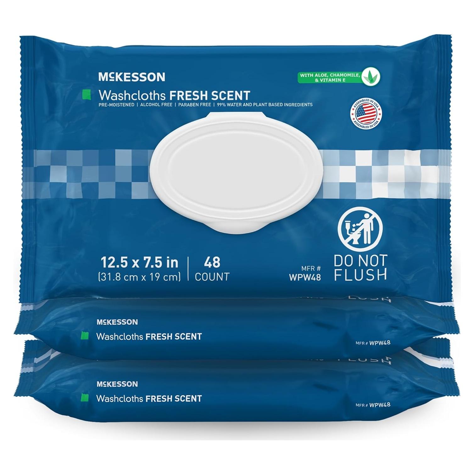 Toallitas Desechables McKesson Aromatizadas 48 Unidades